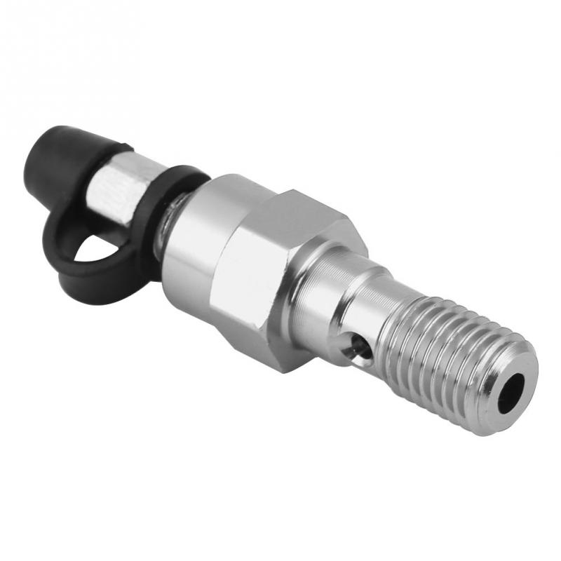 M10x1.25mm Motorcycle Brake Master Cylinder Caliper Bleed Screw Nipple Banjo  Dust Cap Aluminum Accessories Replacement