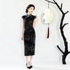 Black sleeveless national style new Chinese long cheongsam improved young 1011 new women's high-end sense retro summer