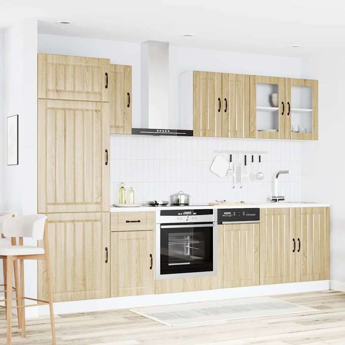VidaXL Ensemble de 8 meubles de cuisine "Lucca" en chêne Sonoma 3314804