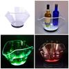 Illuminated Ice Buckets Transparent Beverage Tub with Glowing LED Champagne Container Beverages Chiller for Parties