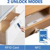 BHBL Verstecktes Schrankschloss, Intelligentes NFC RFID Elektronisches DIY Kindersicherer Verschluss für Schrank Schublade Spind Schrank