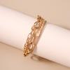 Classic Gold Color Chain Bracelet Multilayer Hip Hop Punk Bracelet Women Men Jewelry Gifts