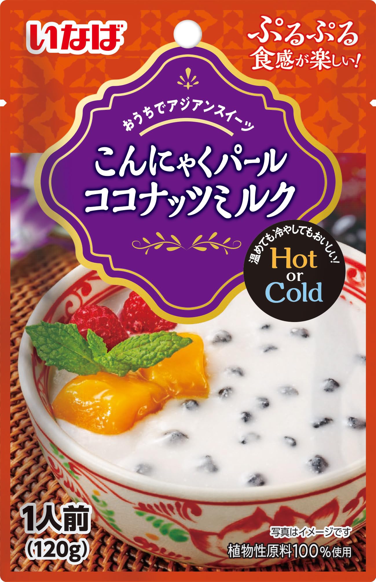 Inaba Foods Желейные шарики из конняку с кокосовым молоком 120 г