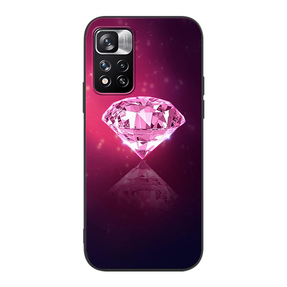Husă Frumoasă cu Diamante pentru Xiaomi Redmi Note 9S 9 11 10 8 Pro 9C 9 K40 9A 7 8T 7A 9T Carcasă Moale din Silicon Coque Negru Acoperire Telefon