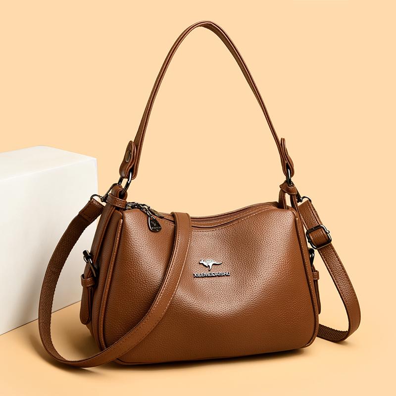 Luxury Designer Ladies Handbags New High Quality Leather Shoulder Bag For Women Female Retro And Minimalist Crossbody Bags Purse