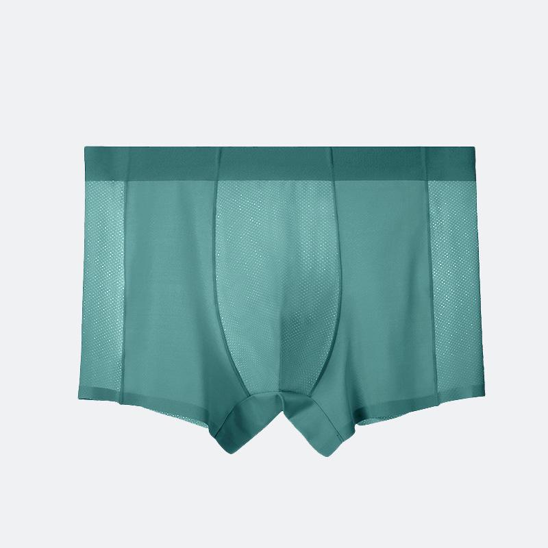 Men's Ultra-Thin Cool Ice Silk Breathable Seamless Boxer Briefs - 120 Pack