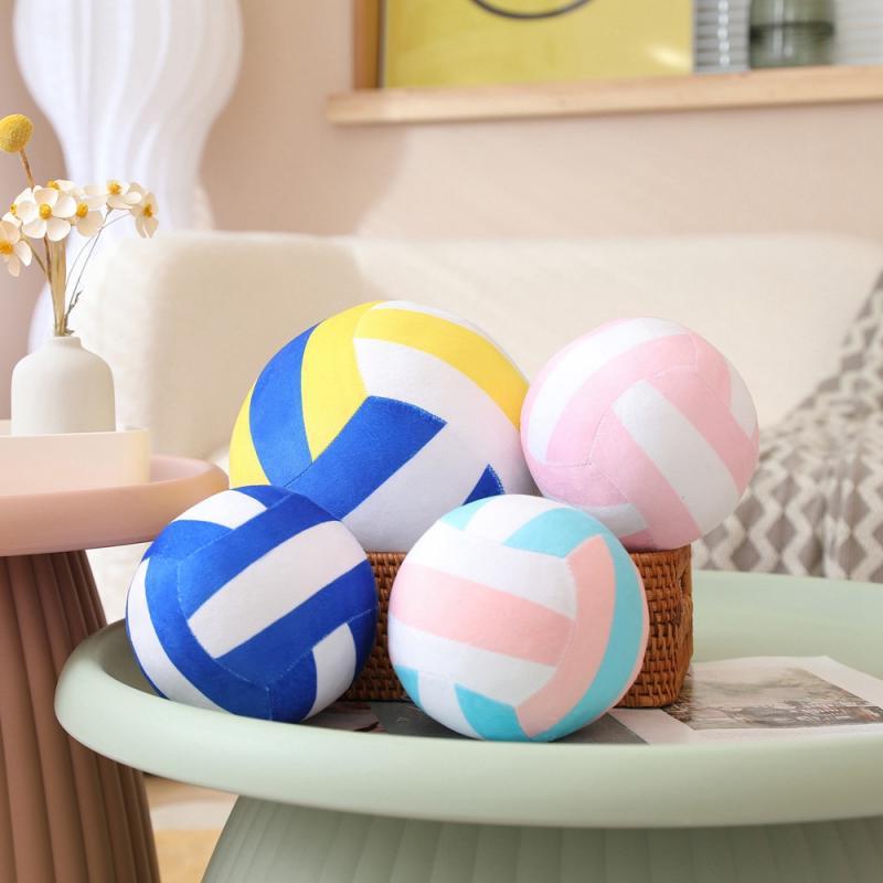 Simulation Printed Volleyball Plush Toy Children Stuffed Pillow Gift Decoration