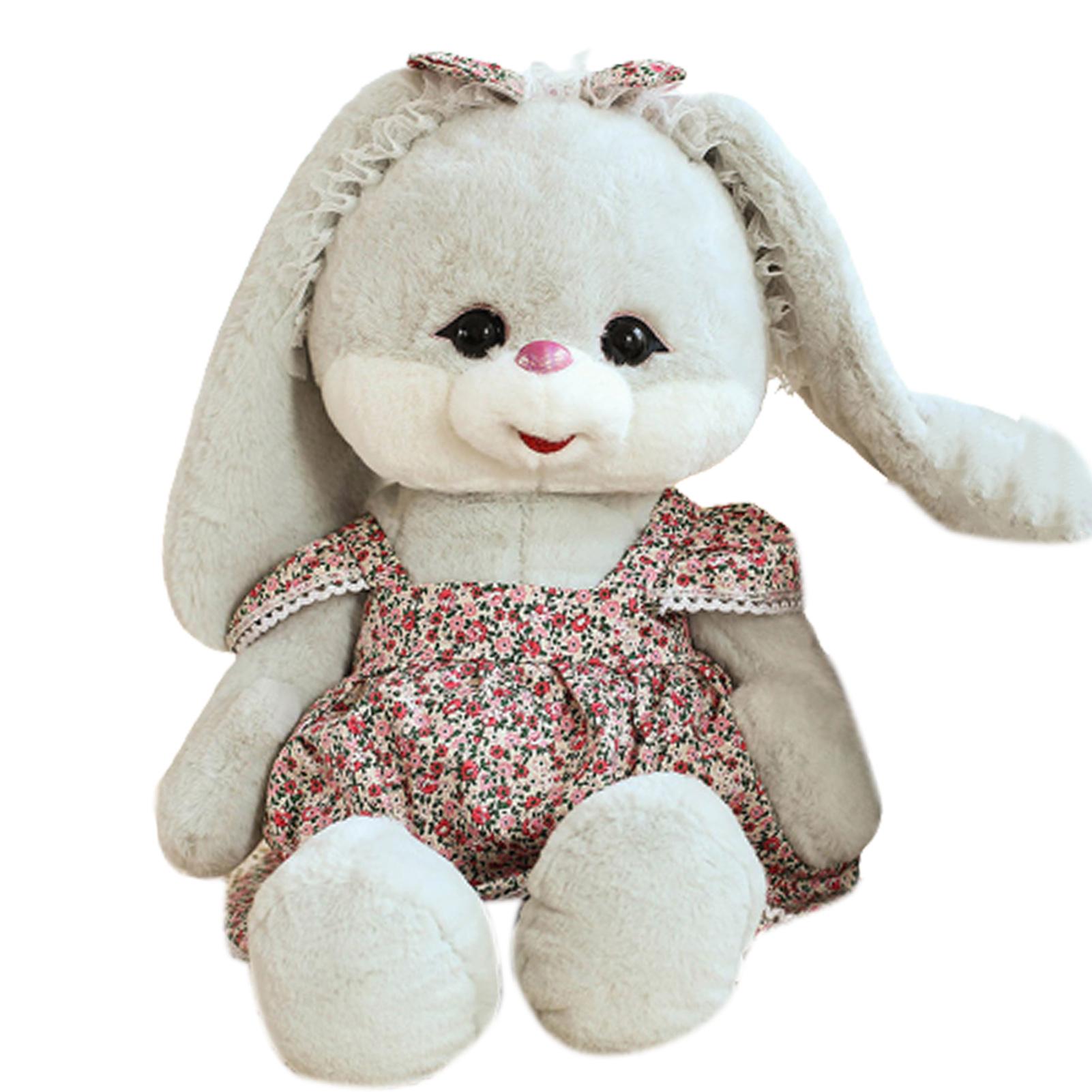

Plush Rabbit Toy With Q Version Cuddly Animal Toys Sleeping Pillow Toy For Girls 35cm