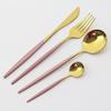 24Pcs Stainless Steel Dinnerware Cutlery Set Knives Forks Coffee Spoon Dinner Tableware Kitchen Utensils Flatware Set