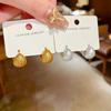 French Retro Matte Luxury Round Earrings - Unique Women's Style