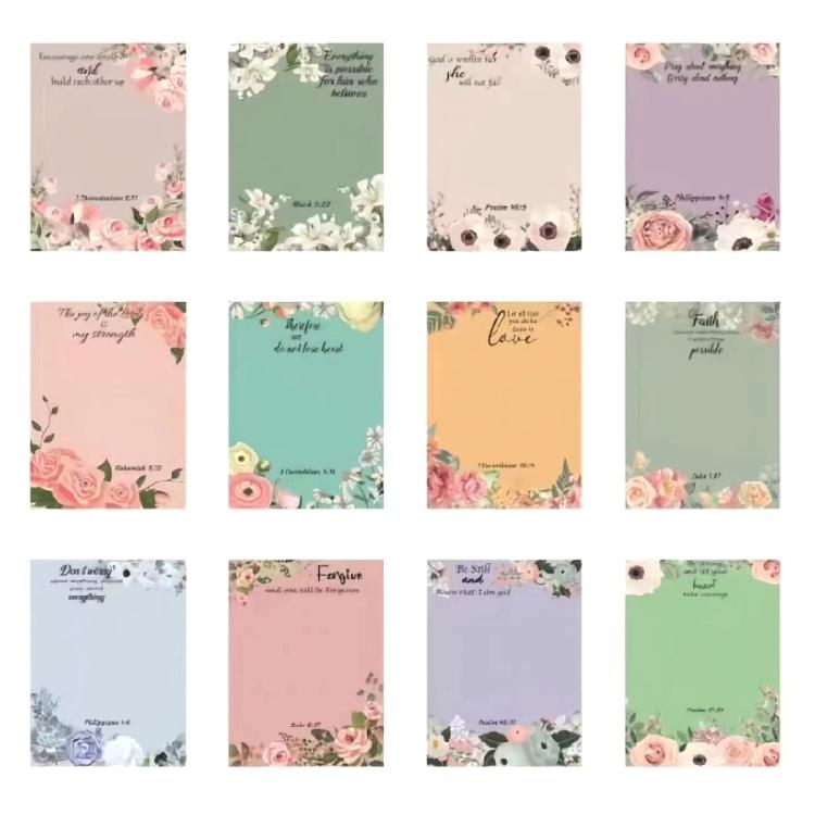 

360 Sheets Self-adhesive Note Paper 3x4Inch Sticky Notes Pocket Writing Pad Note Unlined 30 Sheets/Pad 1