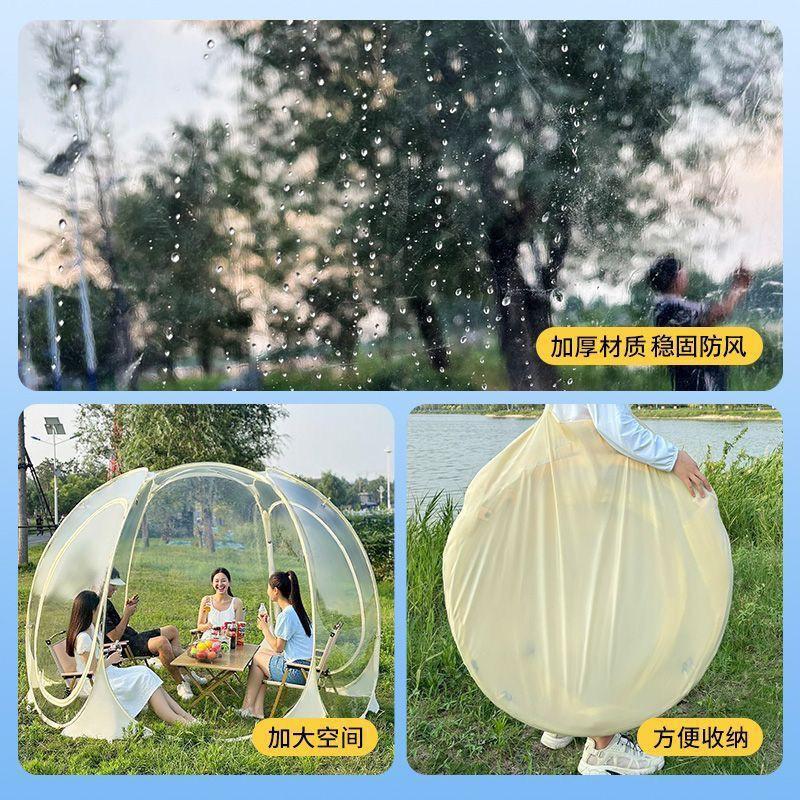 Transparent Dome Tent Outdoor Camping Garden Glamping Bubble House Sunroom With PVC Waterproof Shell