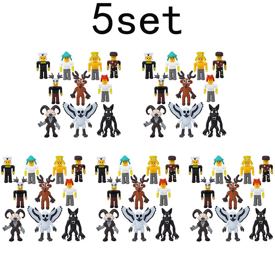 High Quality 10pcs 99 Nights In The Forest Deer Owl Goat Player Protagonist Character Monster Model Figurine Toy Christmas Gift