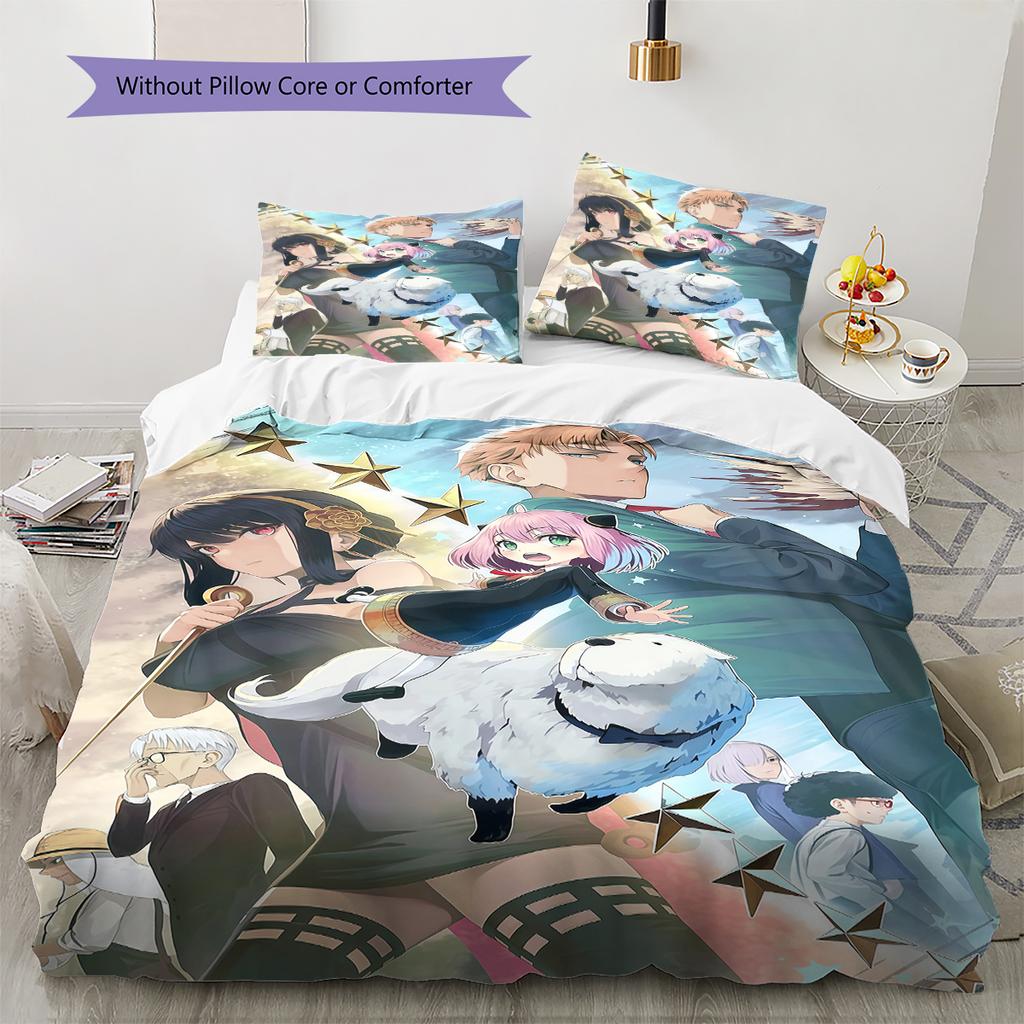 SPY×FAMILY Soft Comfortable Duvet Cover, Kids Bedding Set Gift, Size Multiple Sizes -HE1