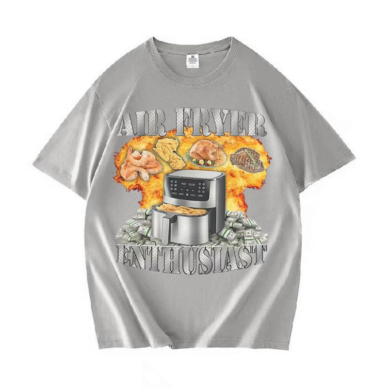 

Air Fryer Enthusiast Funny Cooking Meme Harajuku Print TShirt Unisex Women Vintage Short Sleeve Tshirts Cotton Casual Y2K T Shirt 4XL