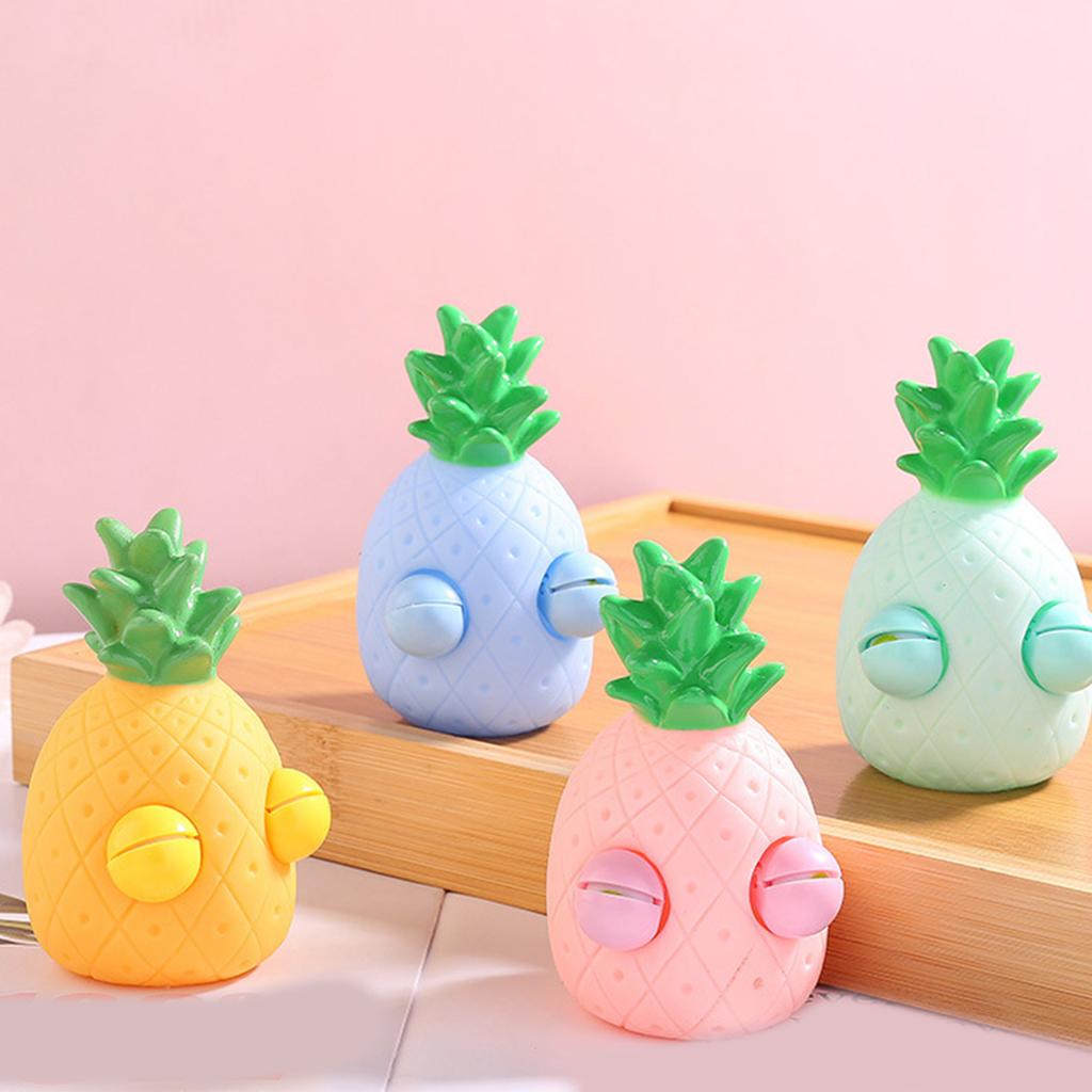 Fidgets Squeeze Ball Eye Popping Pineapple Stress Toy Spoof Practical Joke Props for Adult Kids ADD Hand Therapy