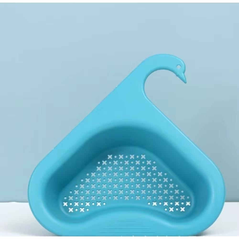 

Kitchen Sink Filter Swan Drain Basket Garbage Filter Multifunctional Hanging Rack Multifunctional Drainage Basket Sink Accessory синій