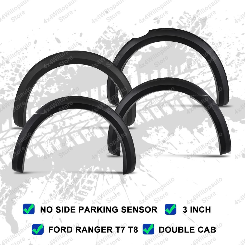 Wheel Arch OEM Fender Flares For Ford Ranger T7 T8 Wildtrak XLT 2015-2018 2019-2025 3INCH Mudguards Auto Part Car Accessories