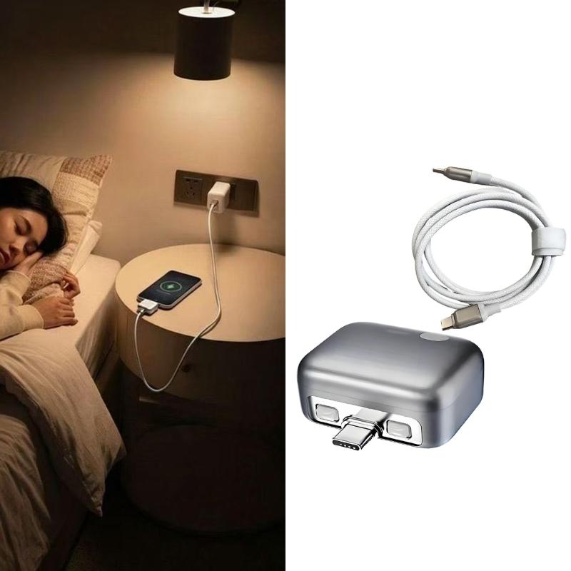 USB C Charging Separator Adapter with Automatic Full Charge Disconnect Support 240W 1.5m Cable for Phone Tablet Laptop