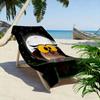Bright-eyed owl silhouette Print beach towel, quick drying, suitable for travel, outdoor sports, jogging, the beach and swimming, gift
