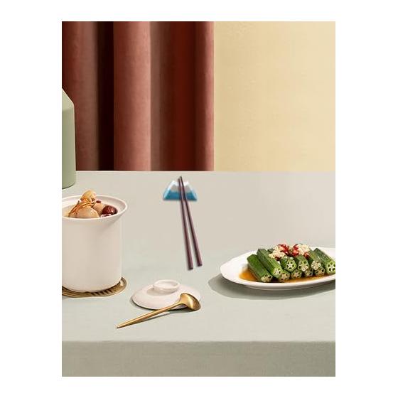 Soramame Bean Chopstick Rests, Chopstick Pillows, Japanese Style, Ceramic, Tableware, Cute, Tabletop Decoration, Small Item Holder, Mountain, Set of