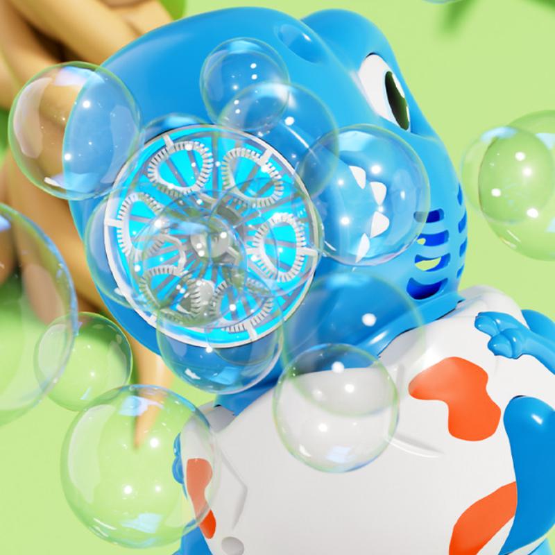 Dinosaur Handheld Bubble Machine With Led Lights Children'S Electric Bubble Gun Toys For Kids Outdoor Wedding Party Game Gifts