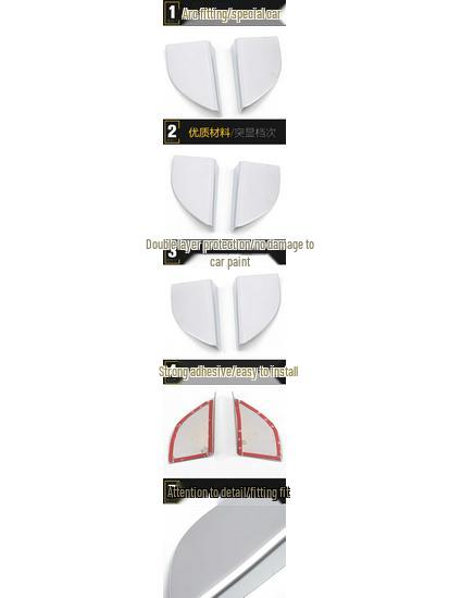S7 Front Triangle Speaker Box and Center Console Electroplated Silver Decorative Panel