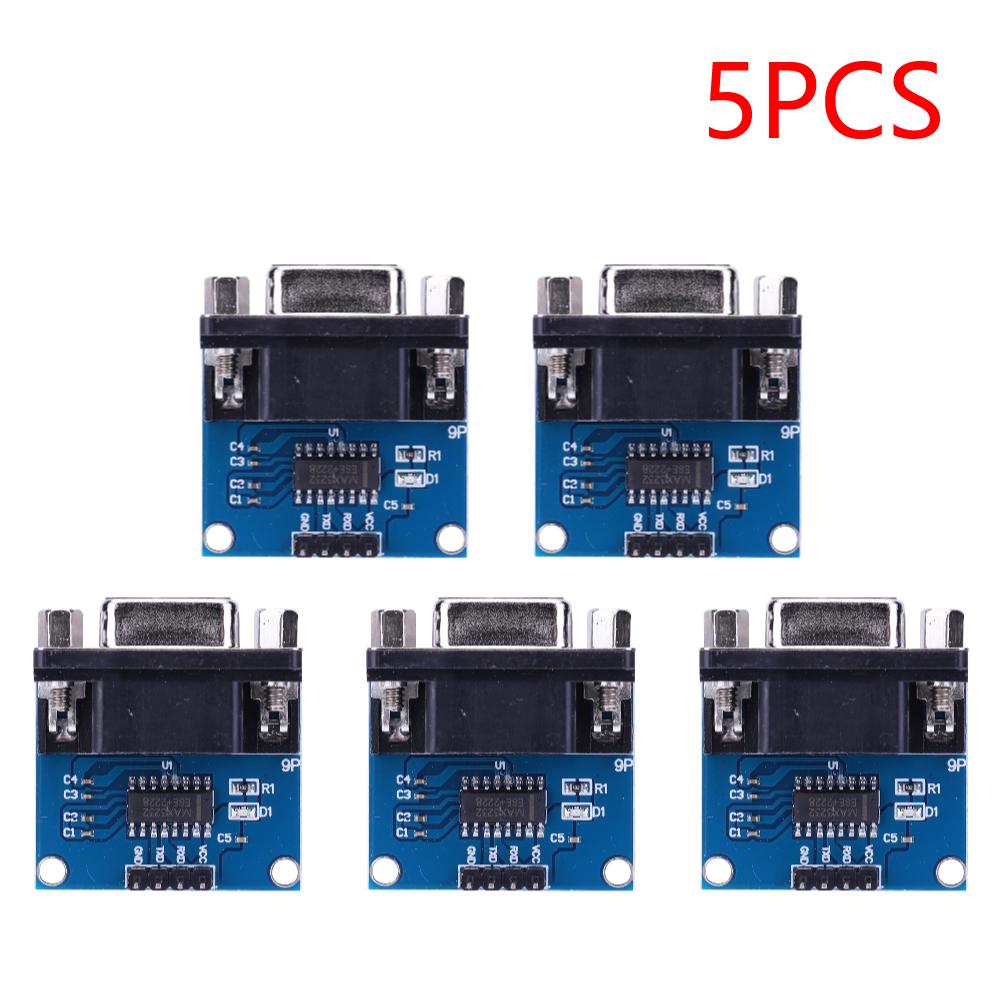 MAX3232 RS232 To TTL Female DB9 Connector 3.3V-5.5V MAX232 Flashing Board Female Serial To TTL Module RS232 To TTL Brushboard