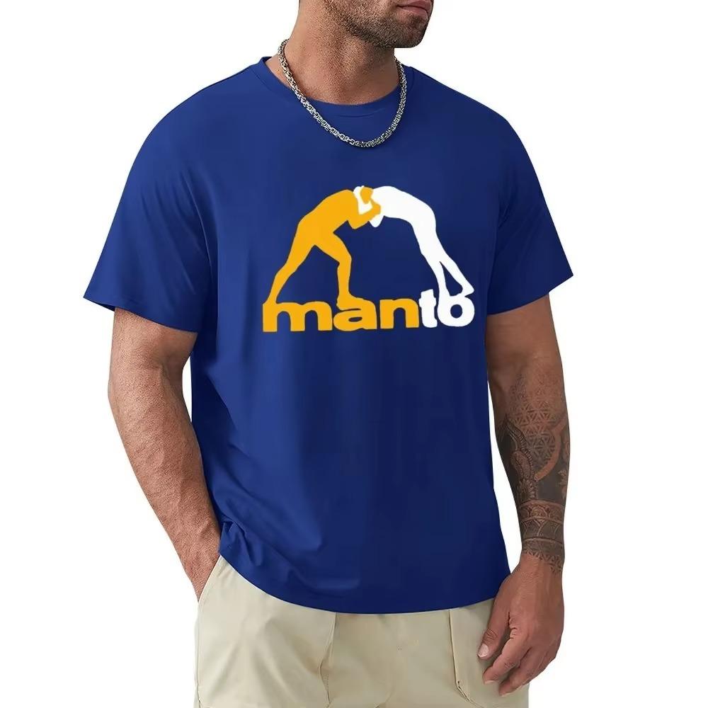 Nowy T-shirt MANTO Brazilian Jiu Jitsu Harajuku z krótkim rękawem bawełniany T-shirt z grafiką topy