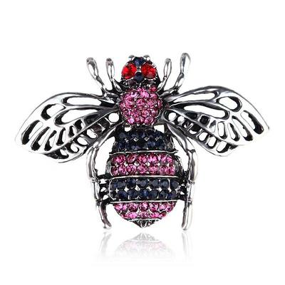 Elegante Strass-Retro-Bienenbrosche – Klassisches Reversnadel-Accessoire