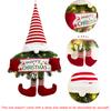Christmas Wall Hanging Home Decoration Wreath Christmas Ornaments Santa Claus Theme Exquisite Christmas Decoration Gift 50x30x3cm