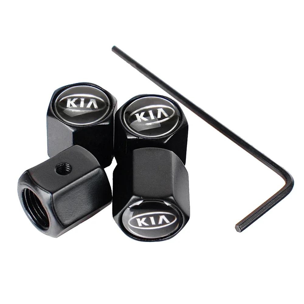 For KIA K3 K5 K7 Sportage Sorento Soul Optima Ceed Rio Soul Ceed Stinger Stonic Car Anti-theft Tire Caps Valve Cover Accessories