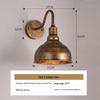 Retro Industrial Outdoor Wall Lamp - Iron Art for Hallway, Corridor, Balcony, or Restaurant
