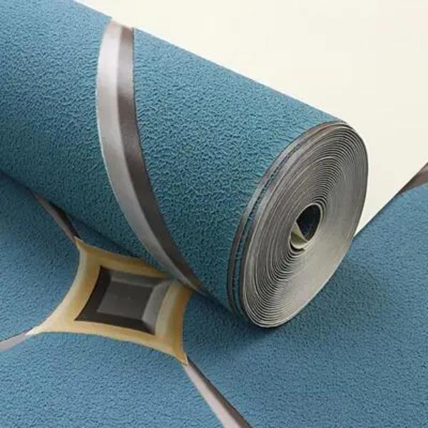 Grey Diamond Deerskin Velvet Thick Wallpaper Modern Simple TV Background Wall Living Room Diamond Non Woven Wallpaper Home Decor