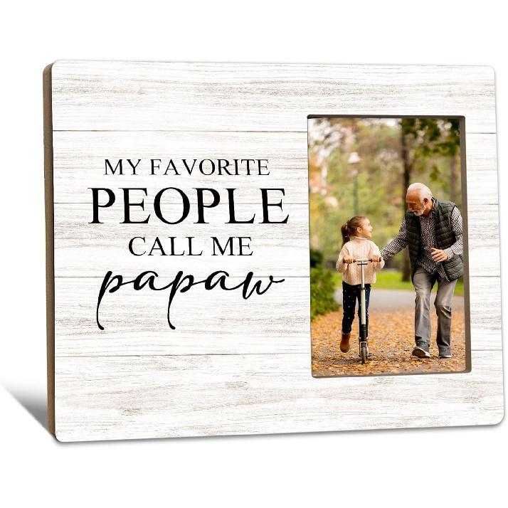 First Granddaughter Gifts Picture Frame 4x6, First Time Grandparents Gifts Photo Frame, New Baby Gift for Grandparents, New Grandparent Gift Wooden