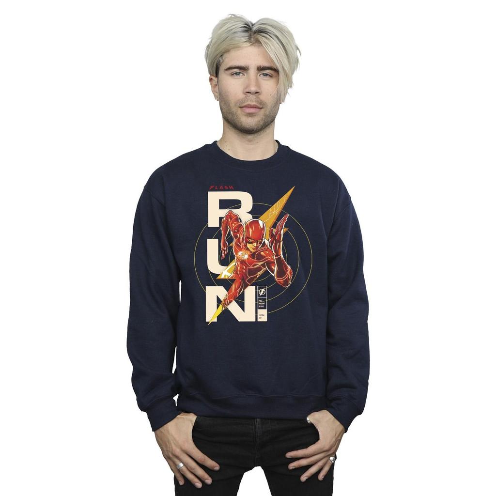 DC Comics Mens The Flash Run Sweatshirt