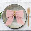 6PCS Rustic Style Burr Edge Cotton Napkin Retro Gauze Tea Towel Classic Raw Edge Cloth Napkin  Party
