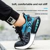 Men's Safety Shoes Steel Toe Soled Male Sneaker Air Cushion Breathable Working Shoes with Protection Anti Smashing Anti Stabbing