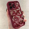 Valentines Weinroter Lippendruck Weiche TPU Stoßfeste Handyhülle für iPhone 16 15 14 Pro Max 13 12 11 XS X XR 7 8 Plus SE 2022 Cover