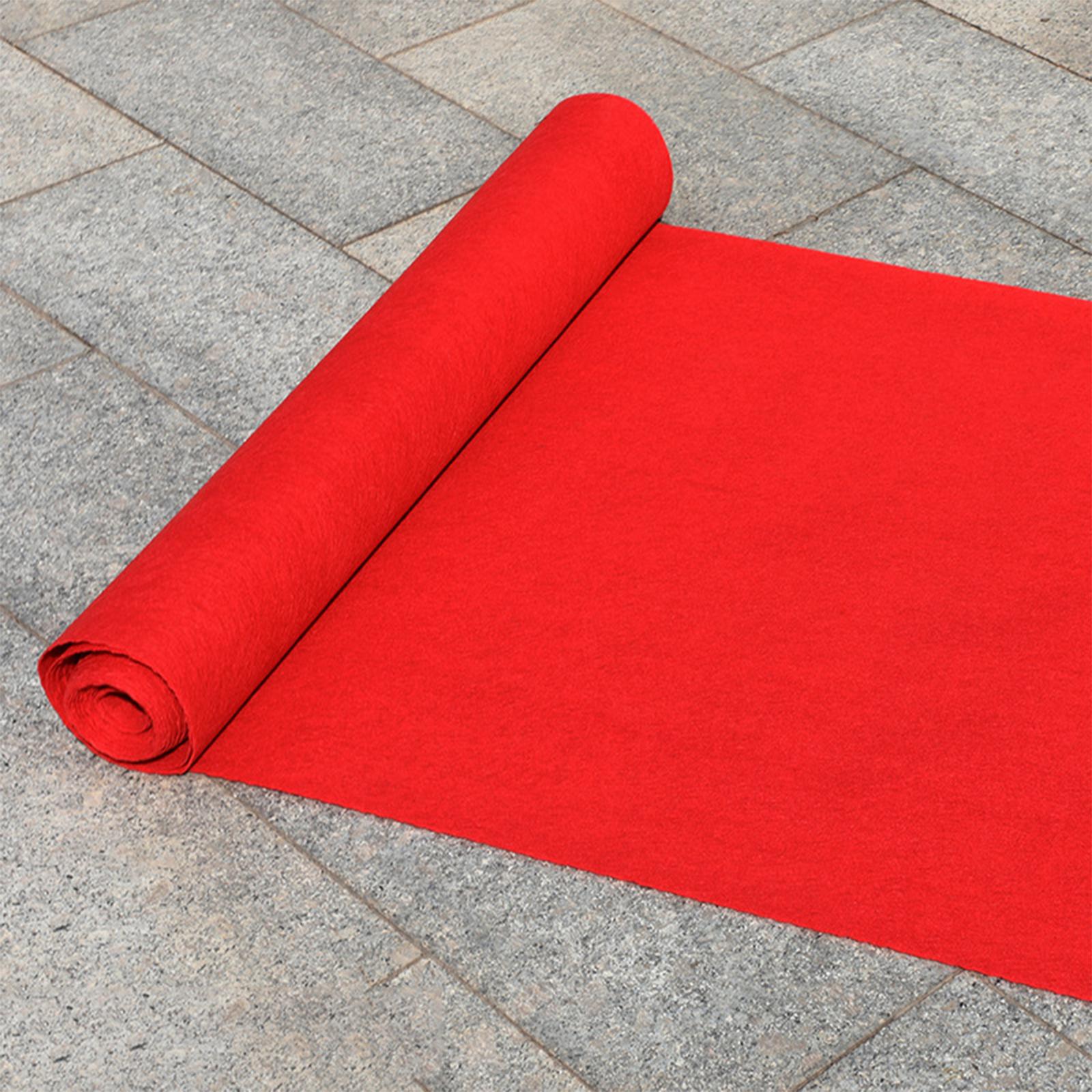 Red Carpet 6M Non Slip Walkway Red Carpet Portable Sturdy Width 1M Wedding Rug for Banquet Engagement Exhibition Holiday Hallway