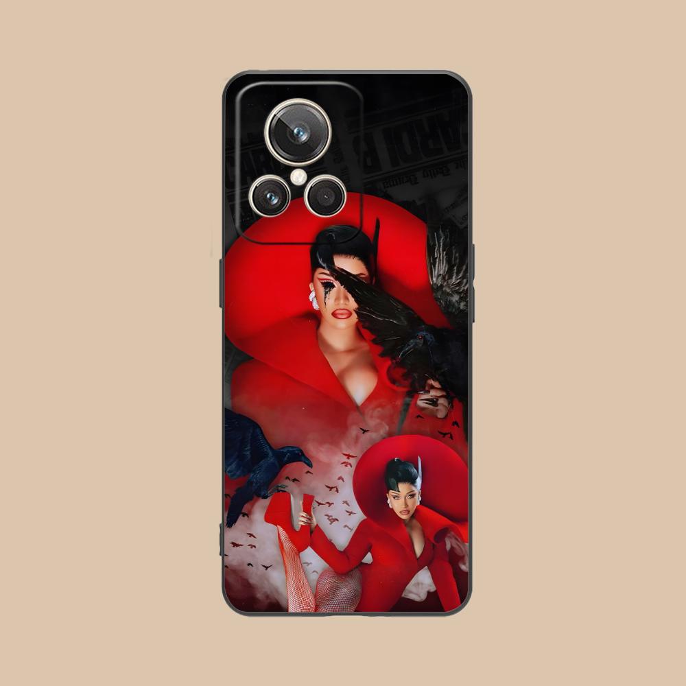 Cardi B Matte TPU Mobile Phone Case for Realme 15 14 13 12 11 10 9 Pro Plus T i Lite 5G Colorful Printing Cover