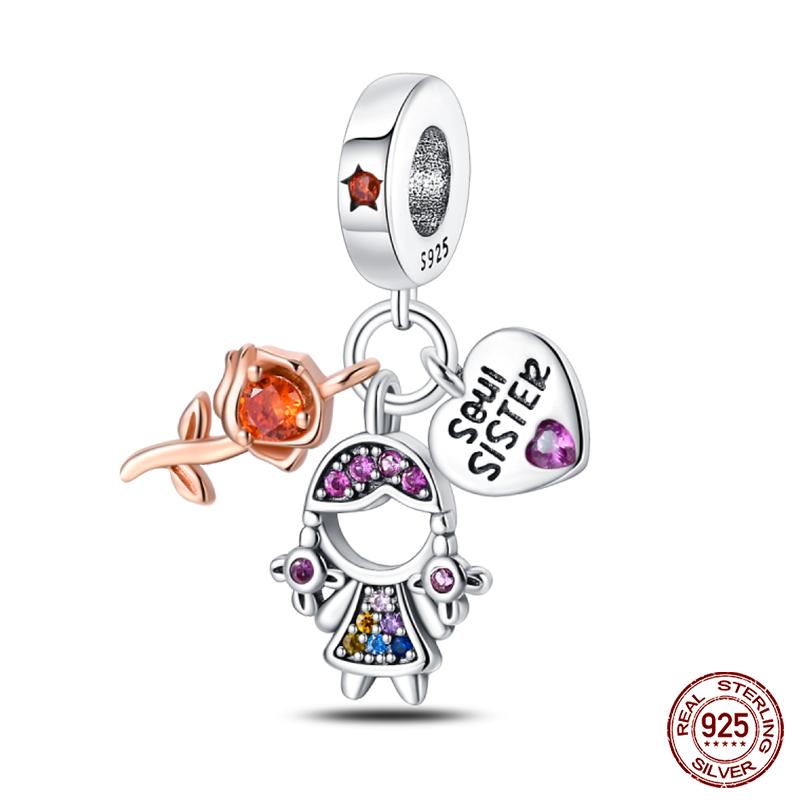 100% Copper Heart Shaped Warm Family Charm Beads Fit Qikaola Original Bracelets Fine Diy Mother'S Day Jewelry Gifts