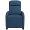Massage Recliner Blue Fabric