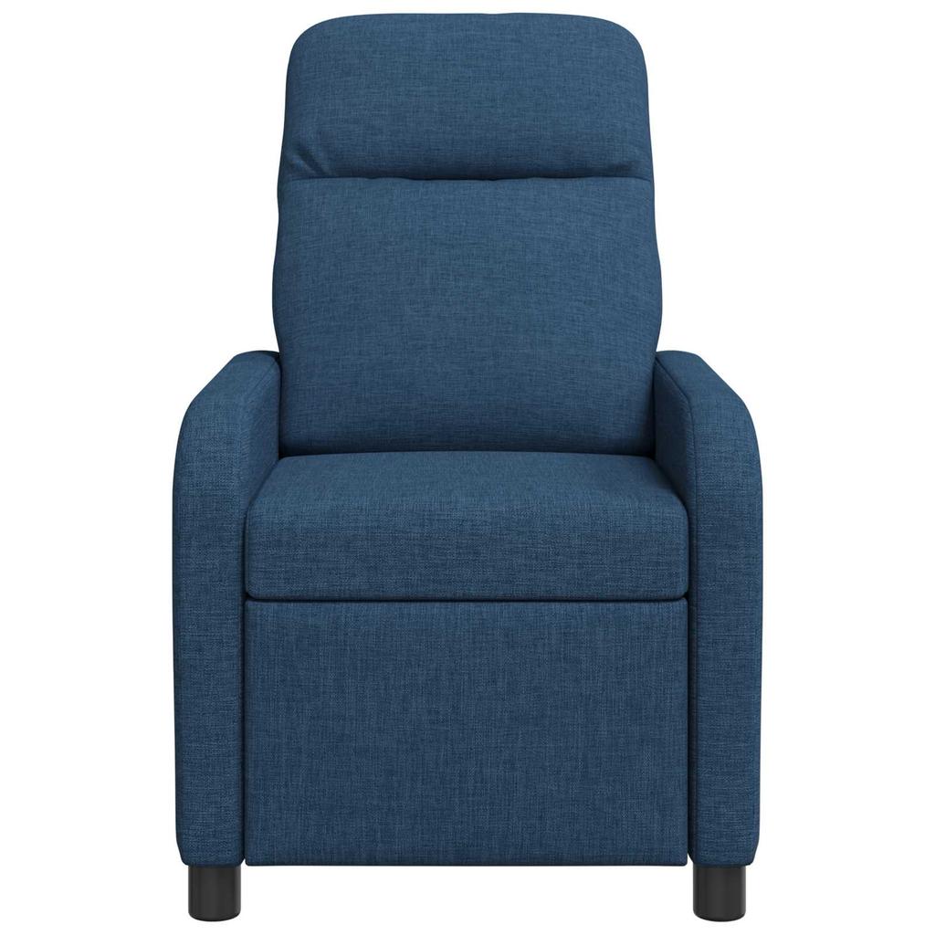 Massage Recliner Blue Fabric