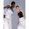 Solid Color Sleeveless Camisole Top Women's Solid Color Square Collar Sleeveless Sling Tops
