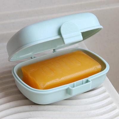 Cute Portable Waterproof Soap Box with Lid: Travel Bathroom Holder for Large Soap