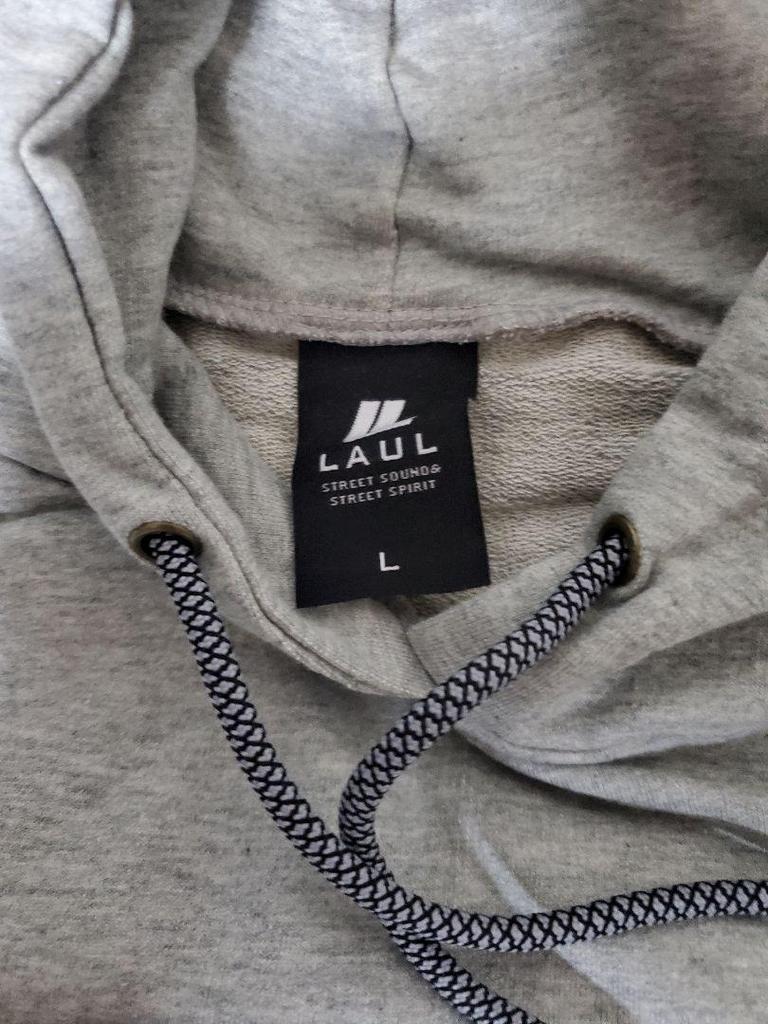 [USED] BTS-worn brand LAUL GRAY T-shirt with hood