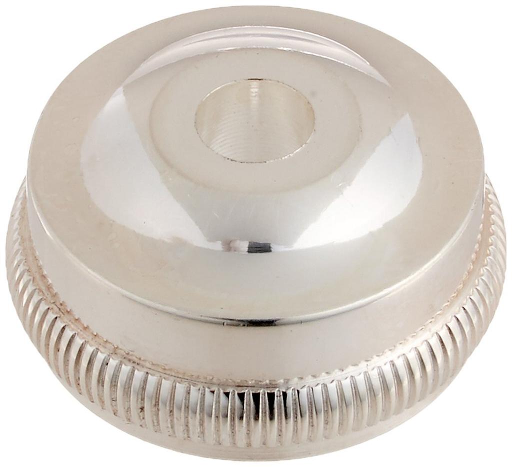 Back Bach Heavy Bottom Cap Silver Plated Finish