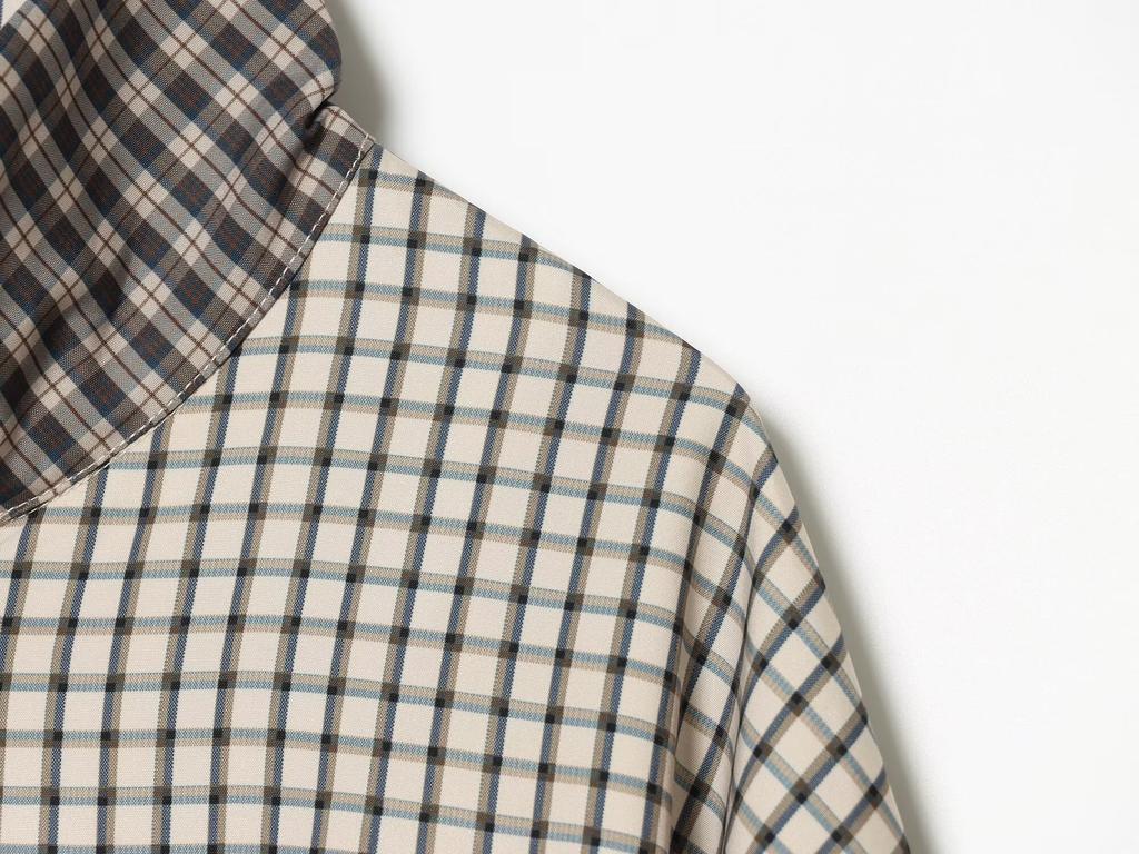 European and American Style, New Women's Clothing, Fashionable Casual Stand-up Collar Plaid Jacket 5854/021/251