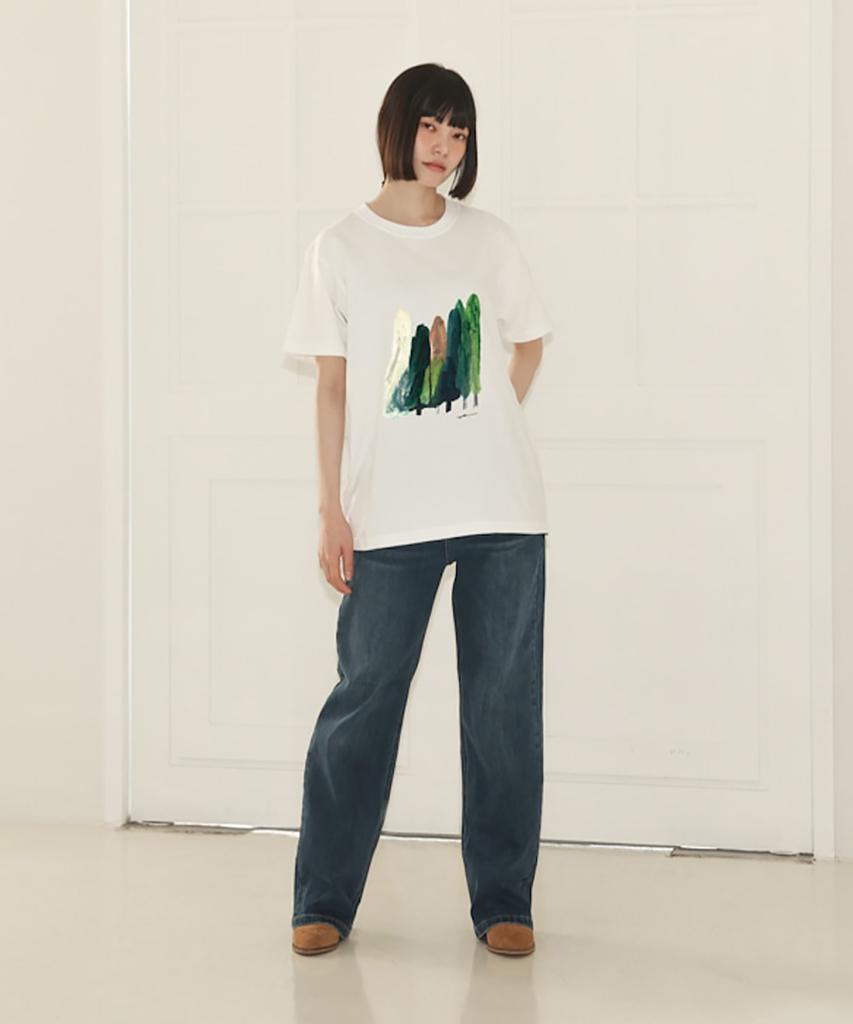 Artist Ttunu Ayaka, Trees In Makinogaike Park Short-Sleeved T-Shirt